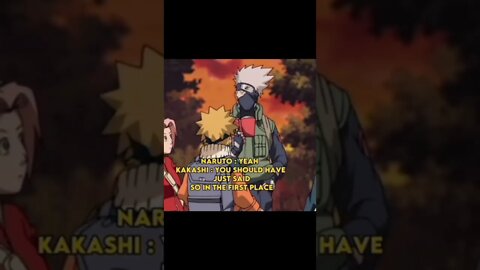 when naruto; Sasuke and Sakura wanted to see kakashi's face pt1