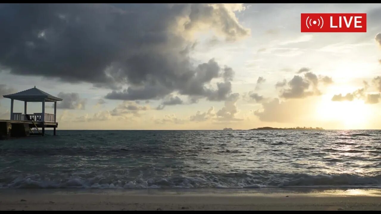 Ocean Waves on Bahamas Beach 10 Hours | Soothing Sounds for Relaxation | White Noise for Sleep