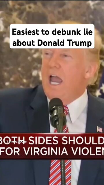 Easiest to debunk lie about Trump