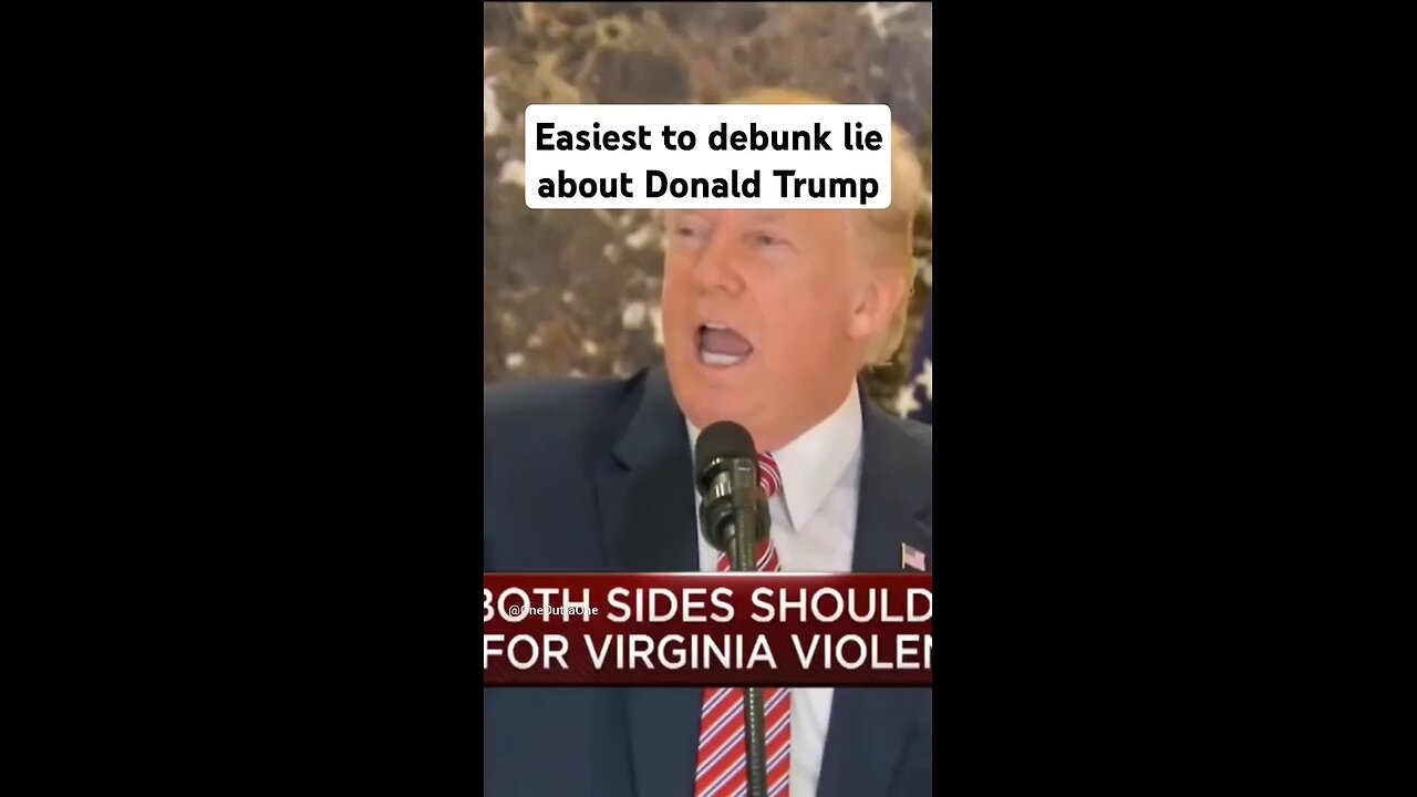 Easiest to debunk lie about Trump
