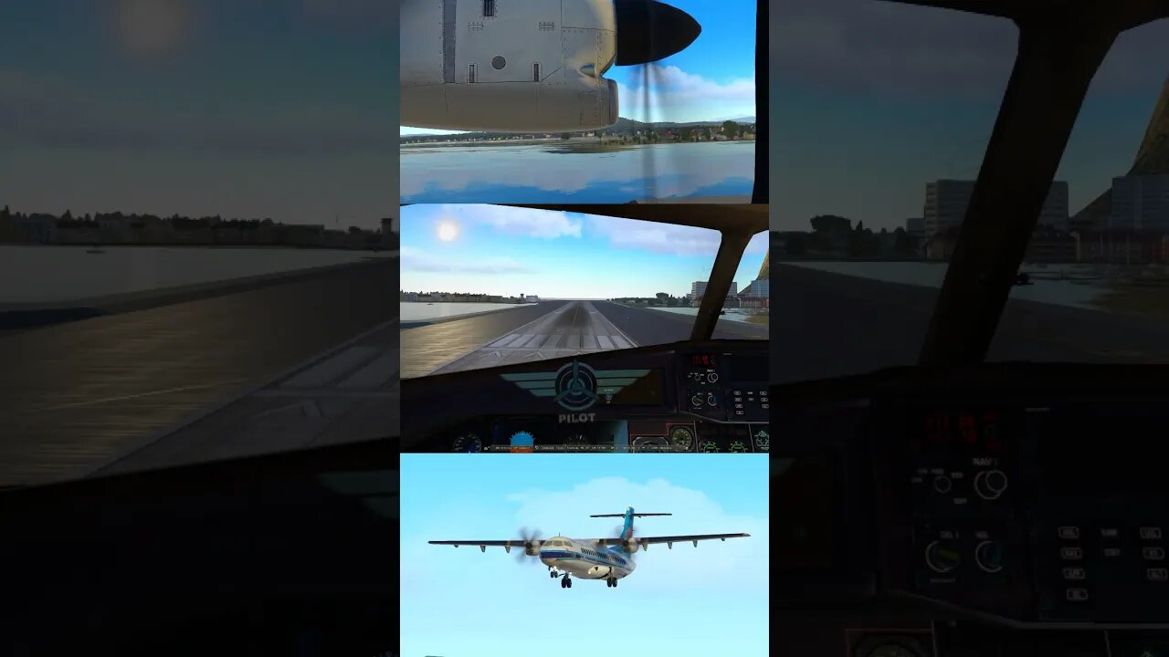 Landing down #atr72 #aviation #shorts