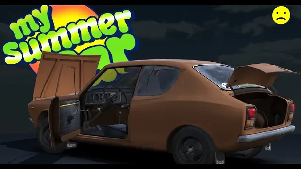 My summer car drag car testing, crashed, fixed and needs bodywork :)