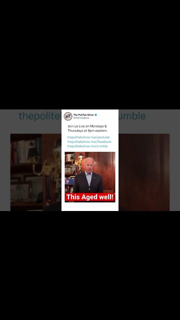 This aged about as well as Biden himself.