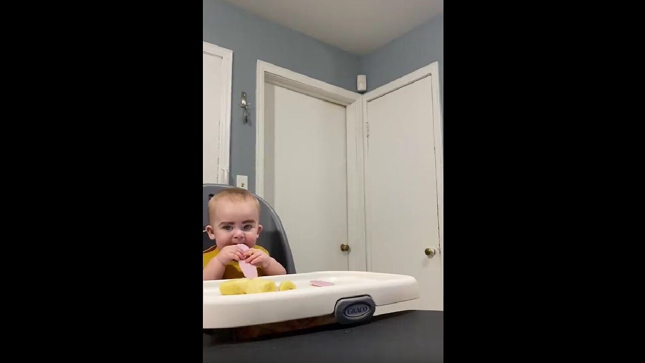 I gave our baby fake eyebrows and her dads reaction was hilarious