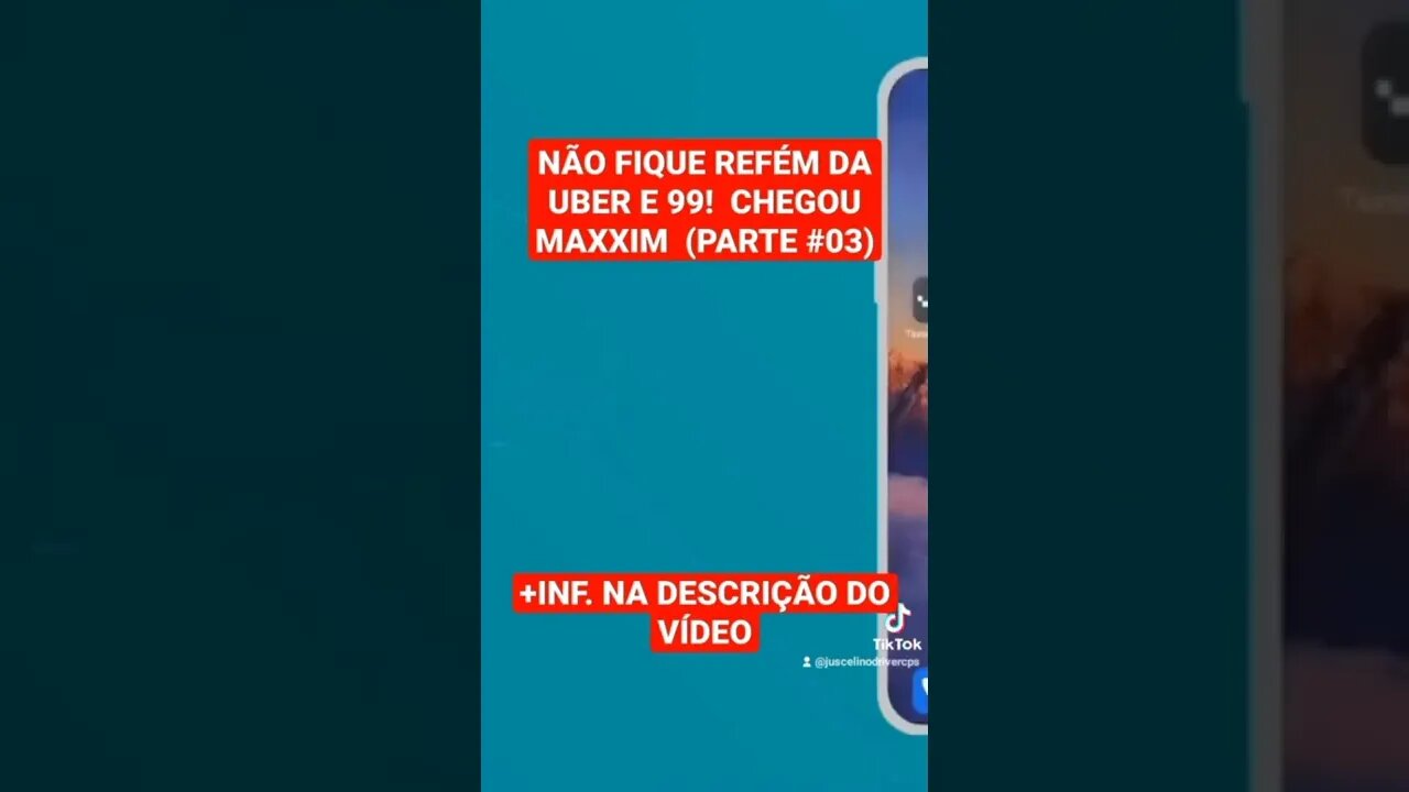 NÃO FIQUE REFÊM DA UBER,99....CHEGOU MAXIM!📲 #03#