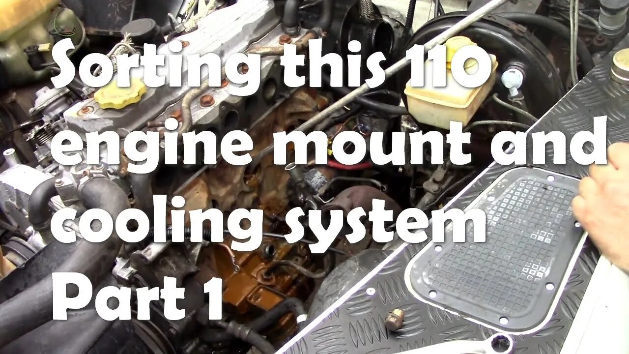 Sorting this other Ghana 110. Engine mount replacement, block heater and flush Part 1