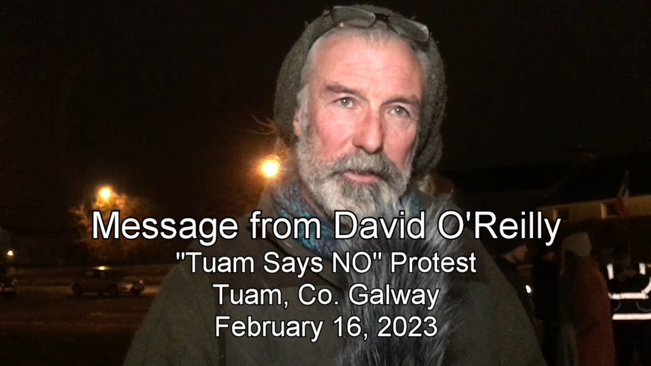 Message from David O'Reilly