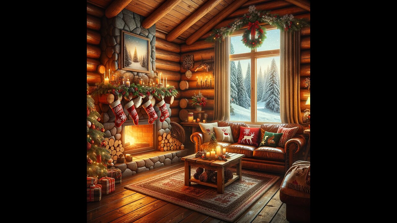 24/7 Christmas Fireplace Music 🔥 Relaxing Christmas Music Ambience 🎅🎄 Crackling Christmas Fireplace