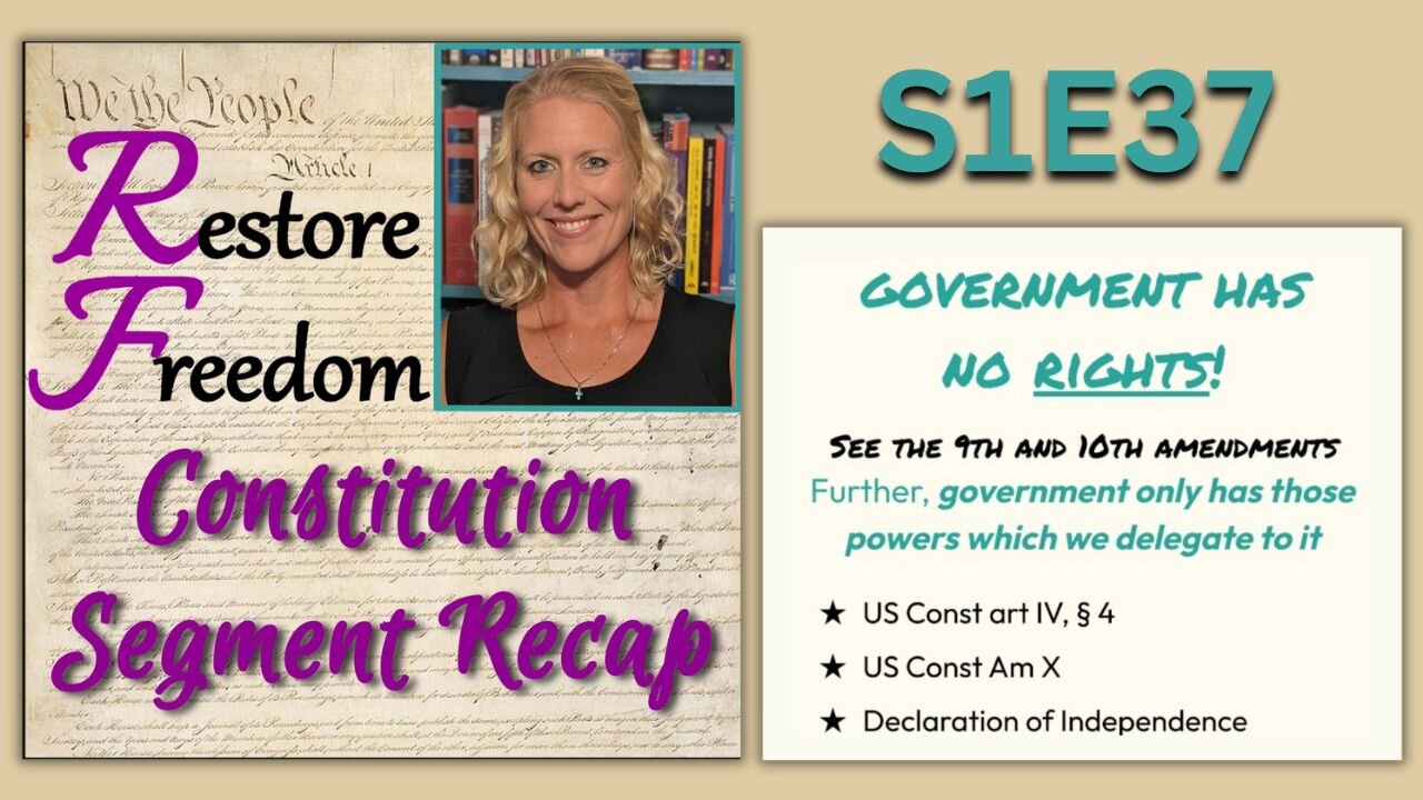 Req'd to follow Unconstitutional Court Orders? - Constitution Segment Recap S1E37