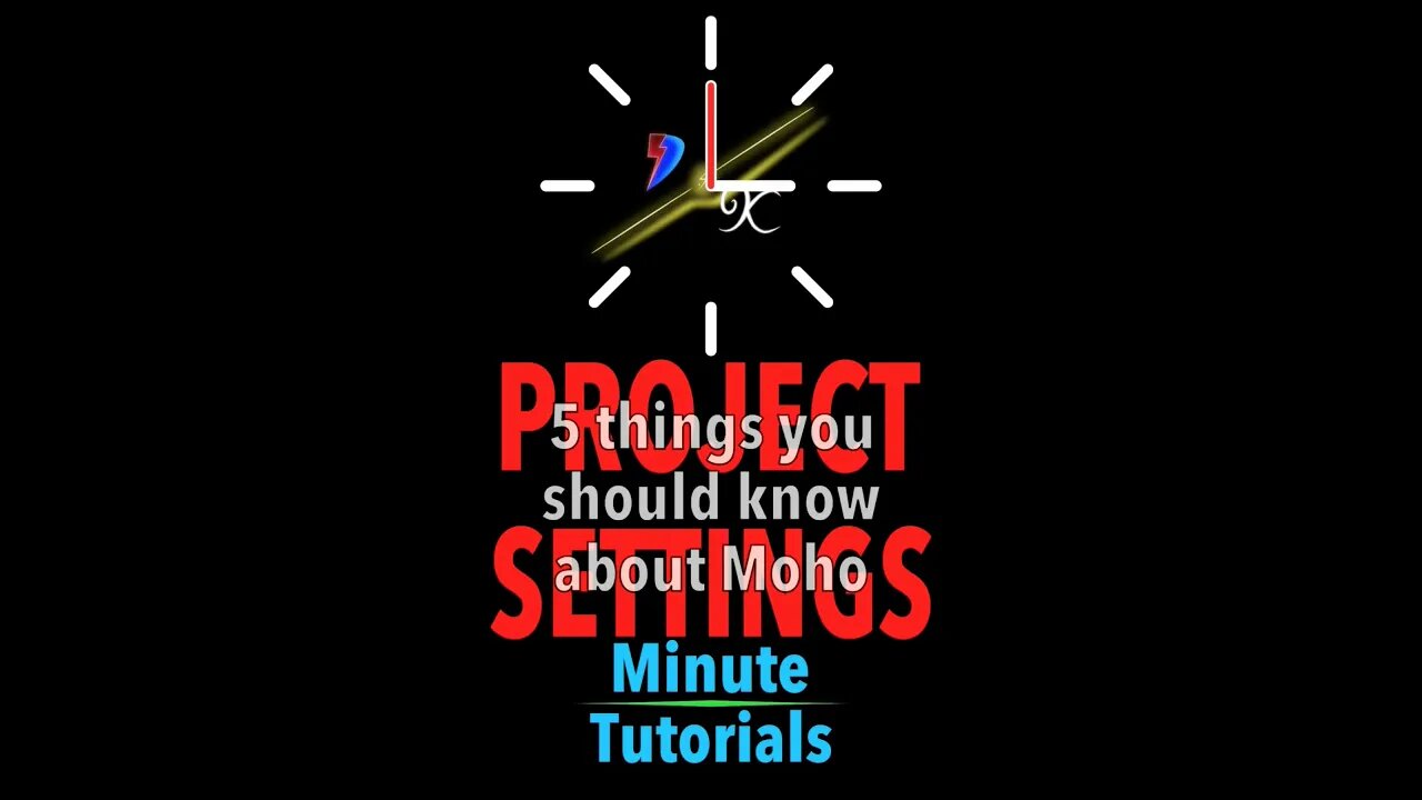 5 Things you should know about Moho project settings: Minute Tutorials