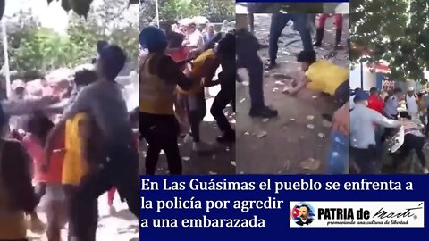 El pueblo se enfrenta a la policía por agredir a una embarazada