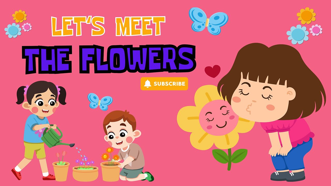 Learn Flowers Names | Flowers Names for Kids and Toddlers | kids Vocabulary | Bright Spark Station