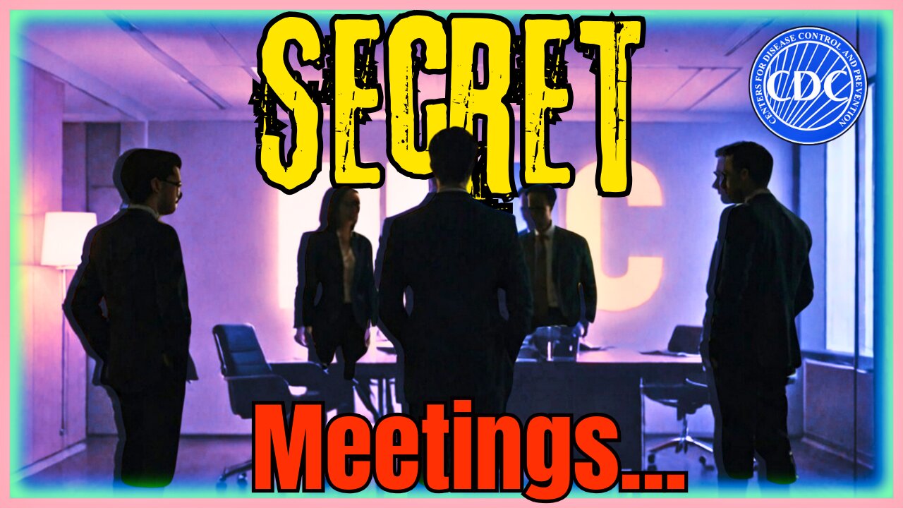 🚨🙀 CDC SECRET Meetings, Saying Autism Epidemic Linked To... 🙀🚨