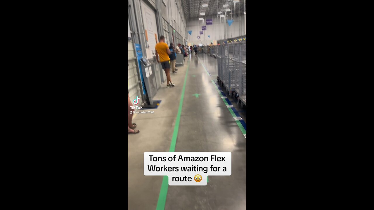 Amazon Flex Workers waiting for a Route