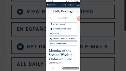 Jesus is our Savior/ Bible reading Jan 18/2021