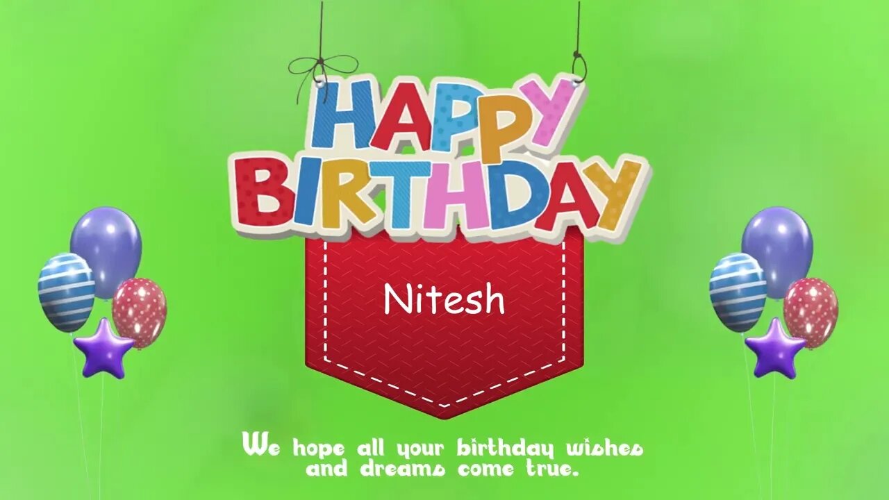 Wish you a Very Happy Birthday Nitesh