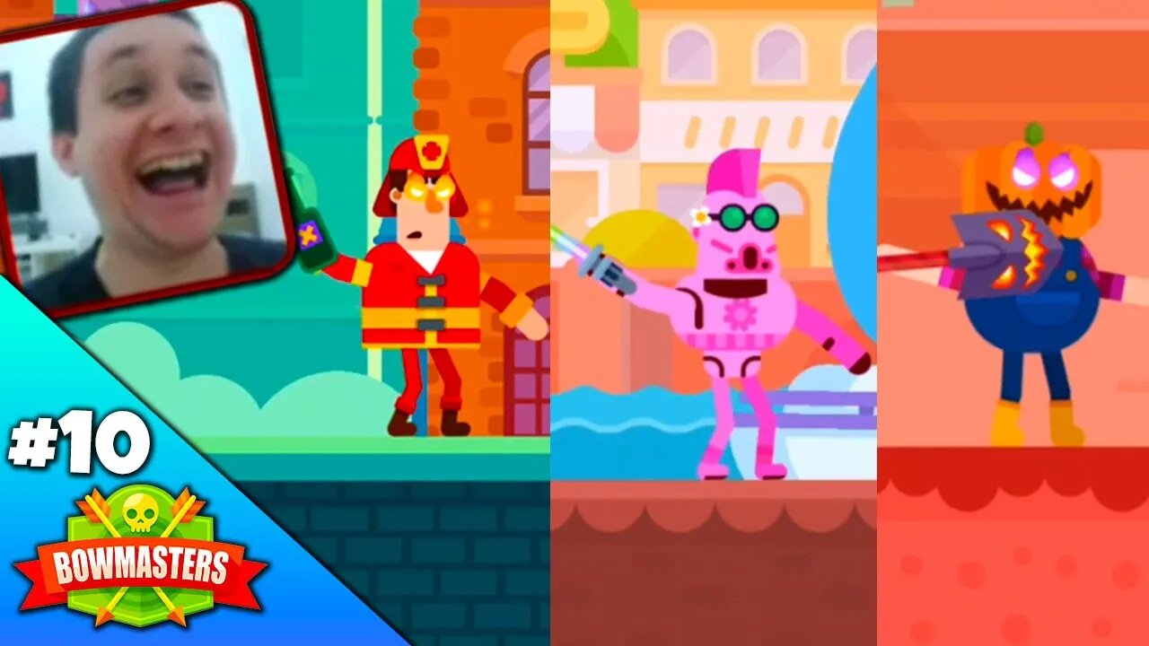 Jogando com o Varg Blackburn | Soldier e o Shovel Demon no Bowmasters
