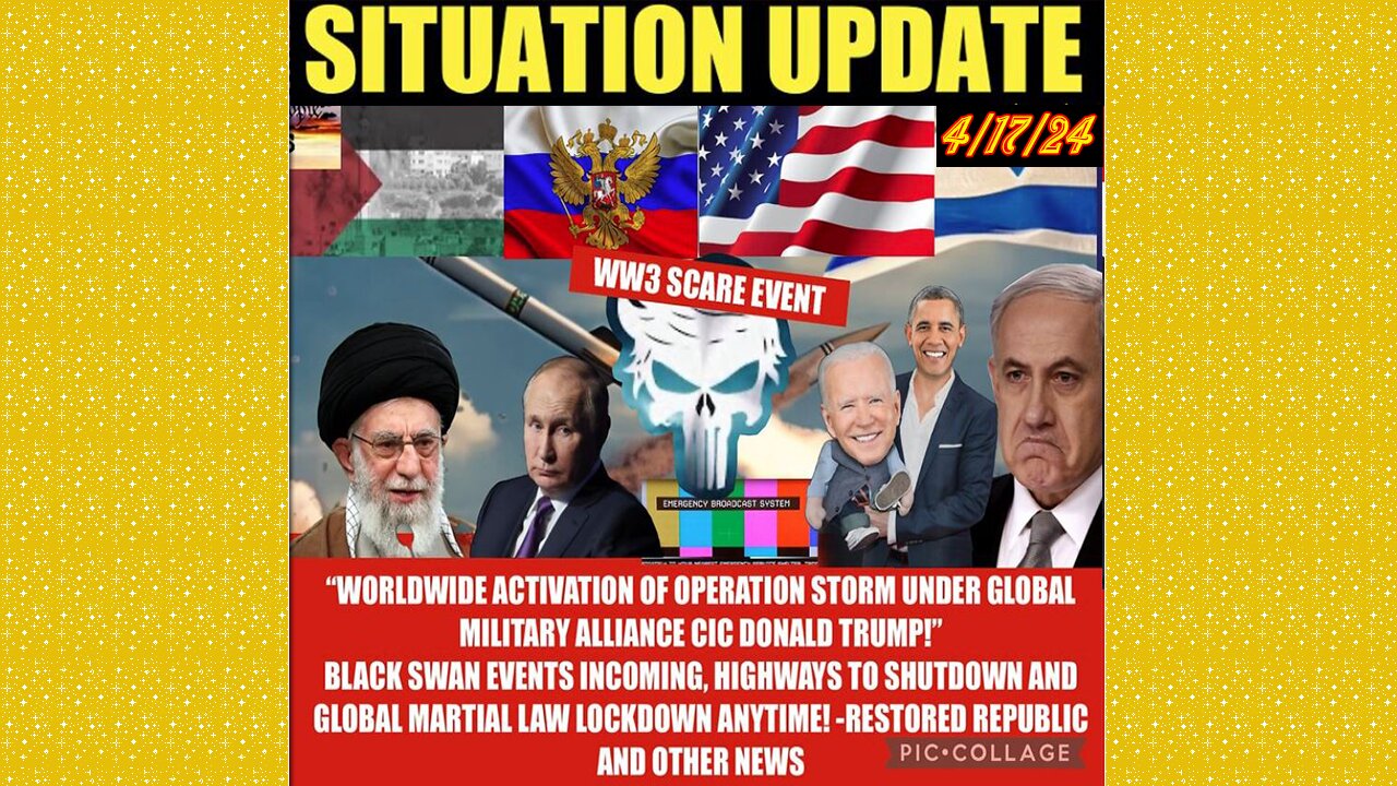 SITUATION UPDATE 4/17/24 - Is This The Start Of WW3?! Iran Attacks Israel, Gcr/Judy Byington Update