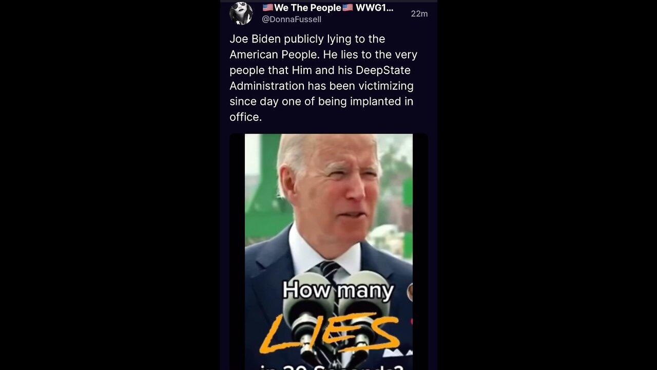 The Lies that Biden tells Himself