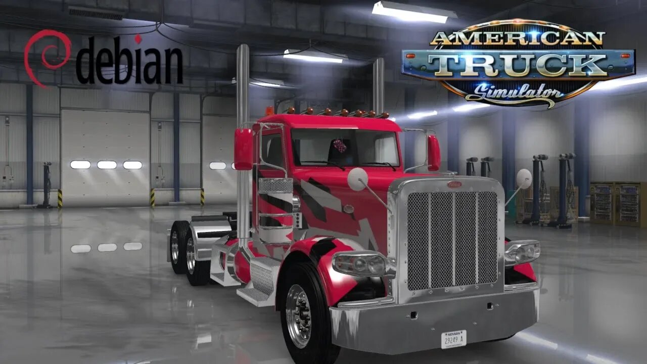 ATS LIVE on Debian Linux C2C+Canada Dream & Mexico Maps SCS Economy #3 2020