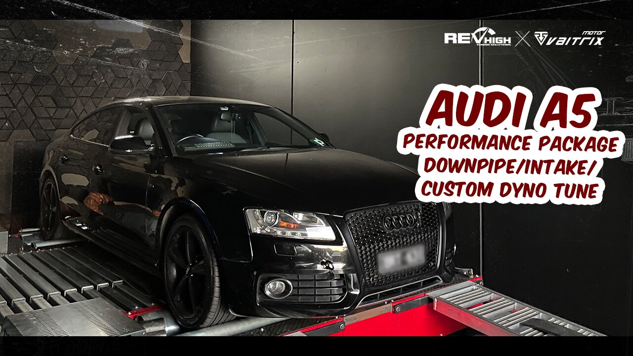 Flames on this Audi A5 with our Stage 2 Downpipe/Intake/Custom Dyno tune package!!