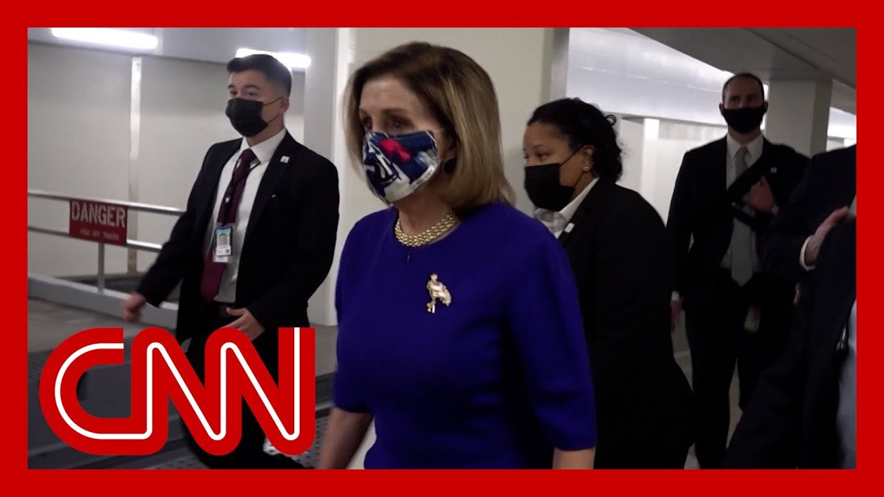 'Shame on us': New video shows Pelosi upset while leaving Capitol on January 6