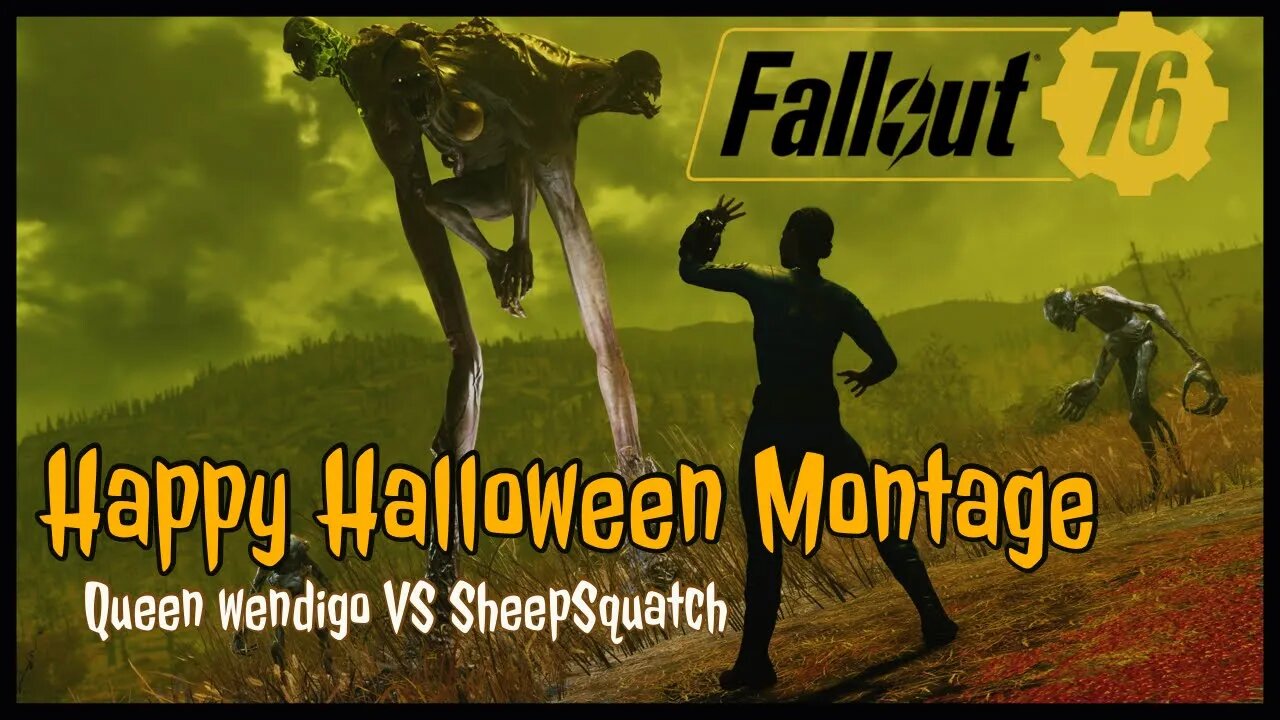 Fallout 76 - Queen wendigo VS SheepSquatch (Happy Halloween)