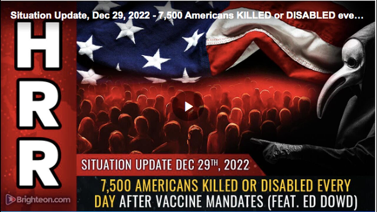 7,500 Americans are killed or disabled EACH DAY as vax jabs take heavy toll