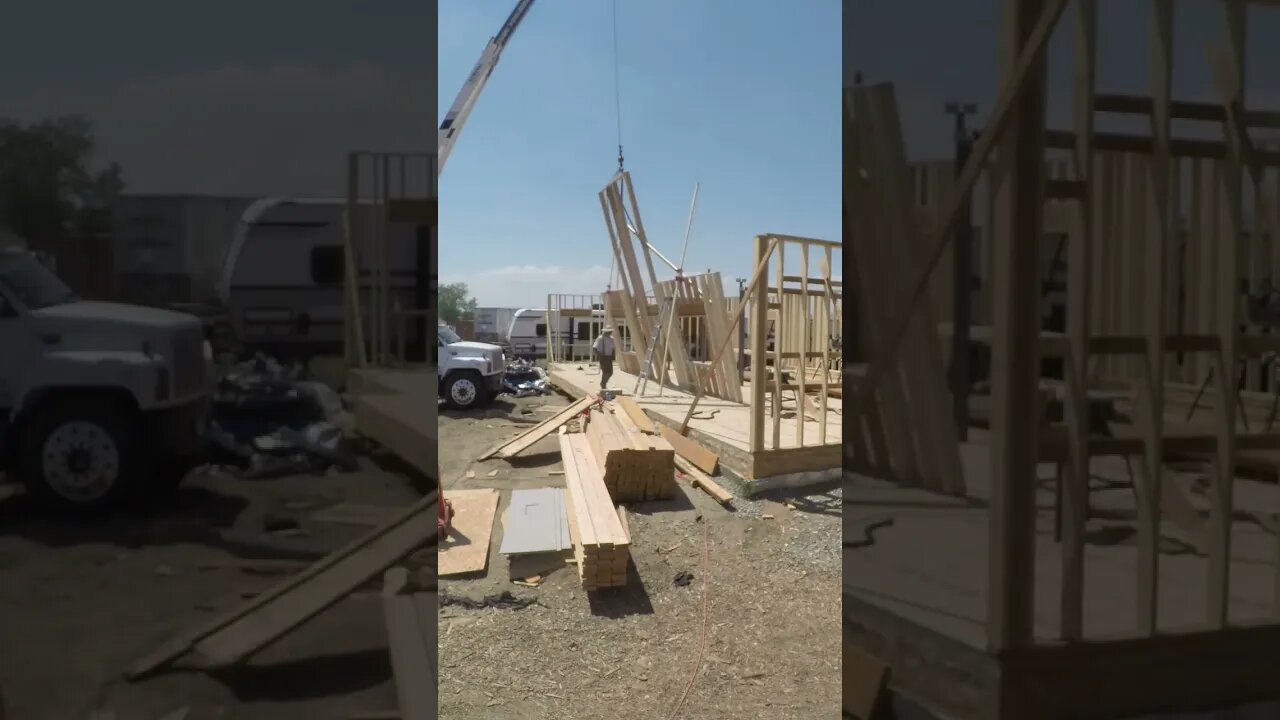 LIFTING UP A MASSIVE 2-STORY WALL