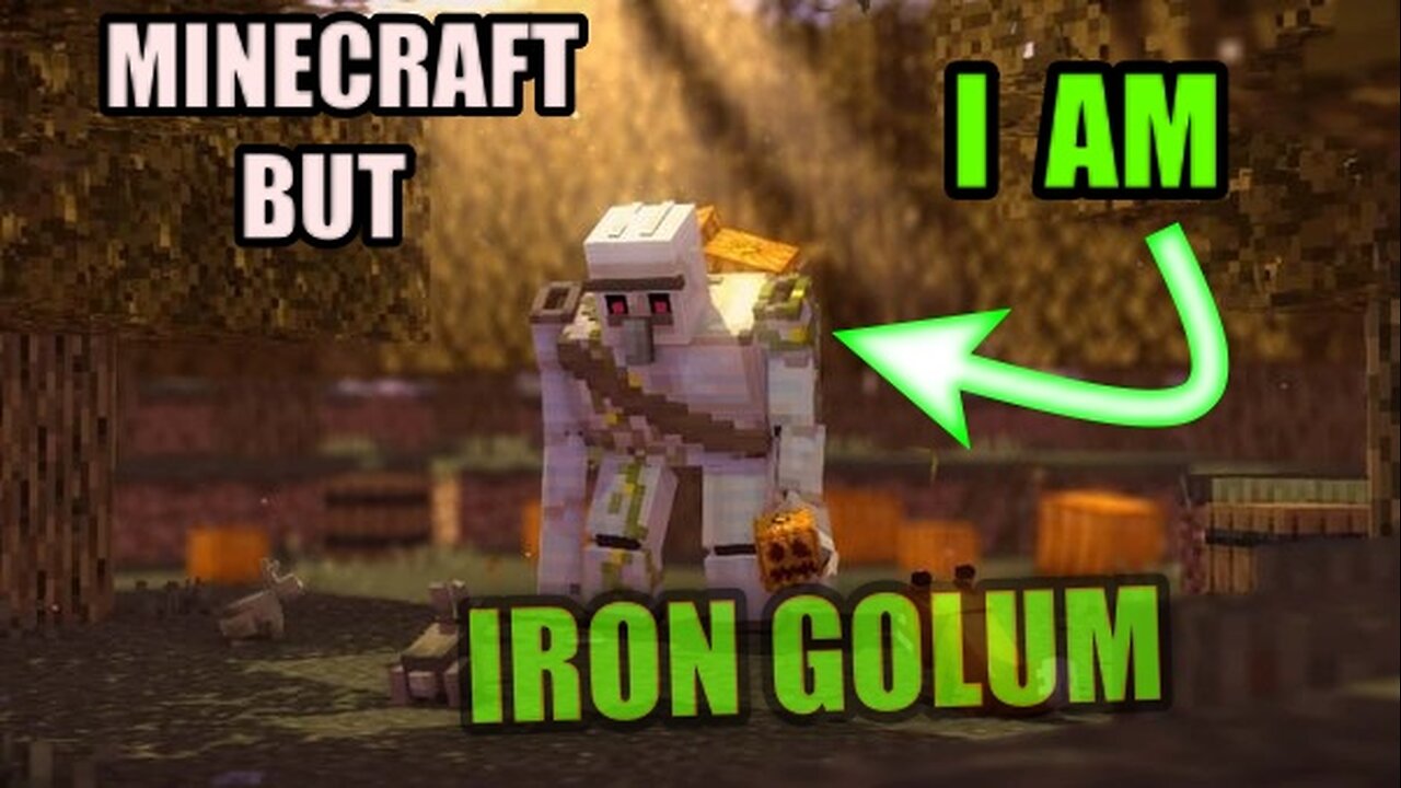 Minecraft BUT i AM Iron Golem 🤣🤣❤❤🔥