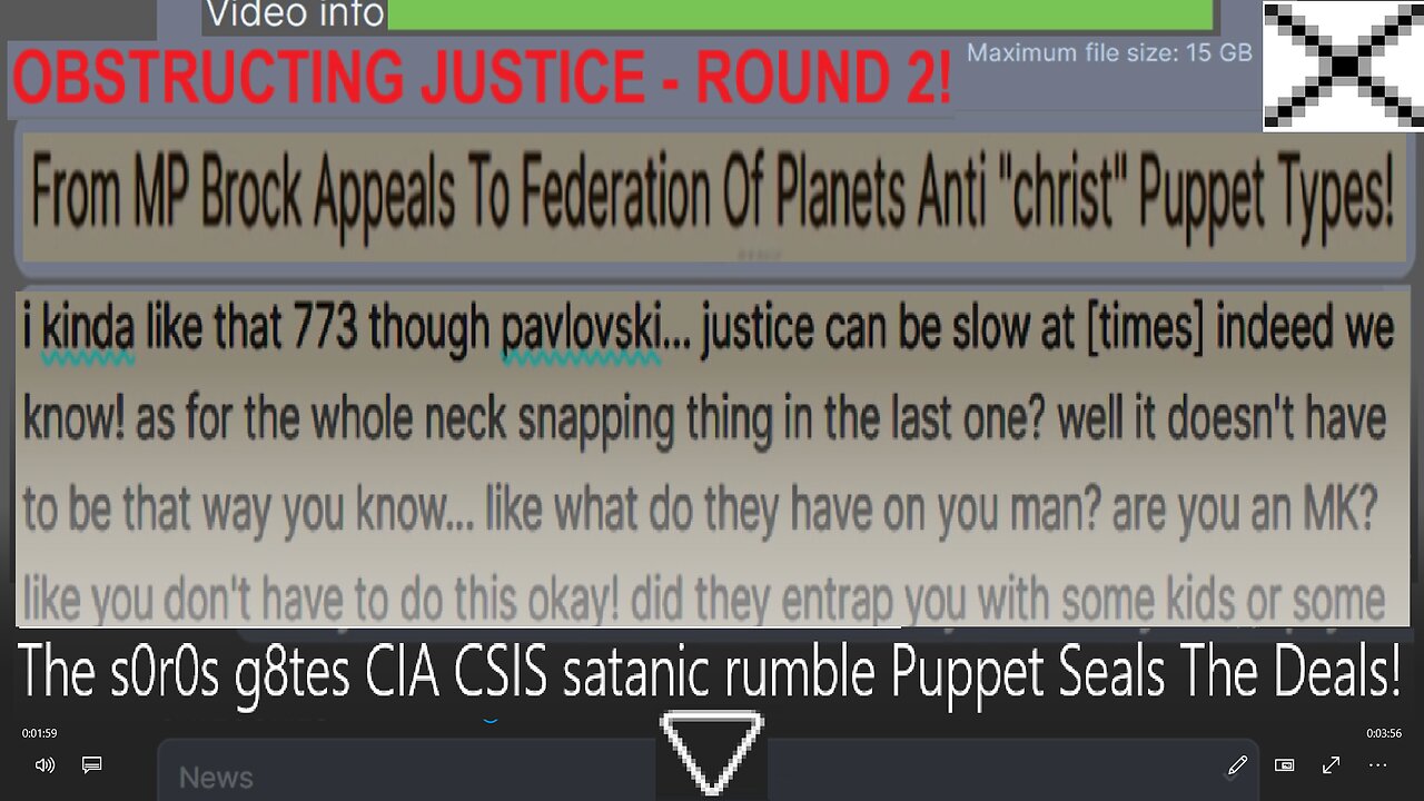 The s0r0s/g8tes CIA/CSIS satanic rumble Puppet Seals The Deals!