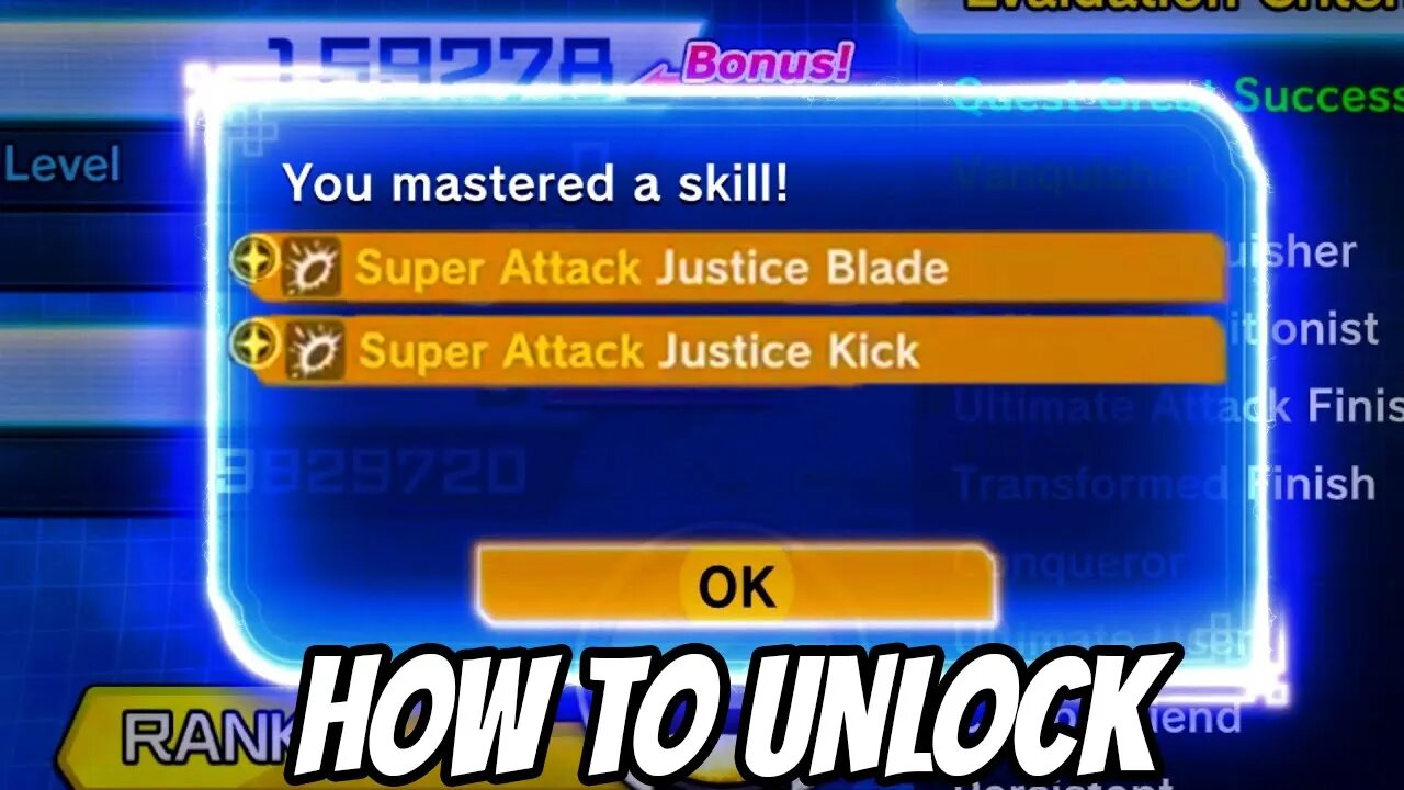 HOW TO GET JUSTICE KICK & JUSTICE BLADE PQ 152 In Dragon Ball Xenoverse 2