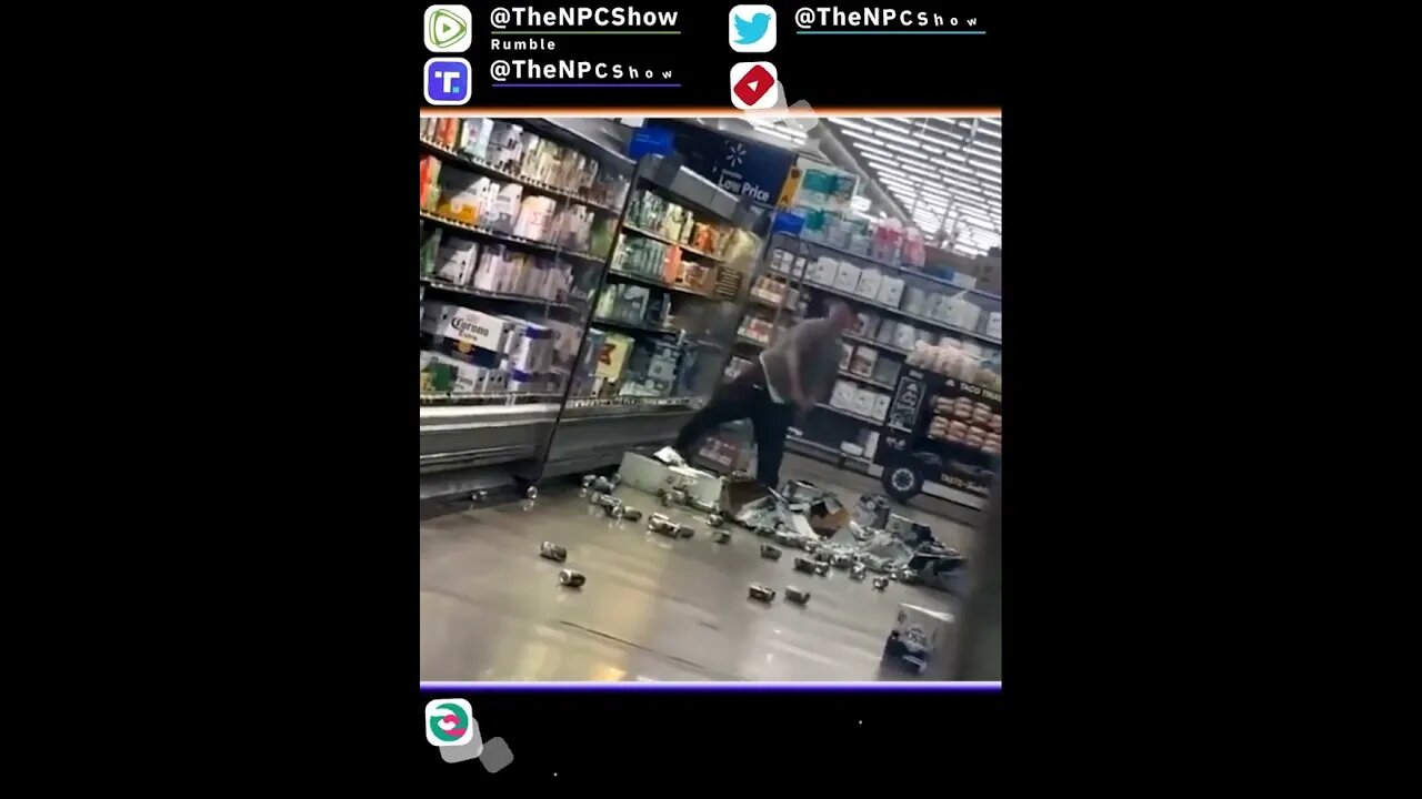 Guy Destroying Bud Light And Other Anheuser Busch Products 🟠⚪🟣 NPC Crime