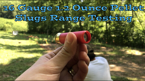 16 Gauge 1.2 Ounce Pellet Slugs Range Testing