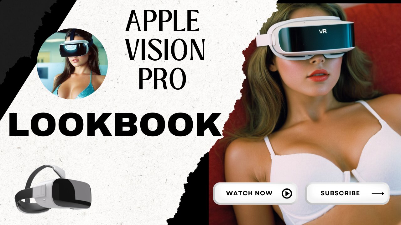 Apple Vision Pro Headset Theme, 4K AI LOOKBOOK BY AI SIGN