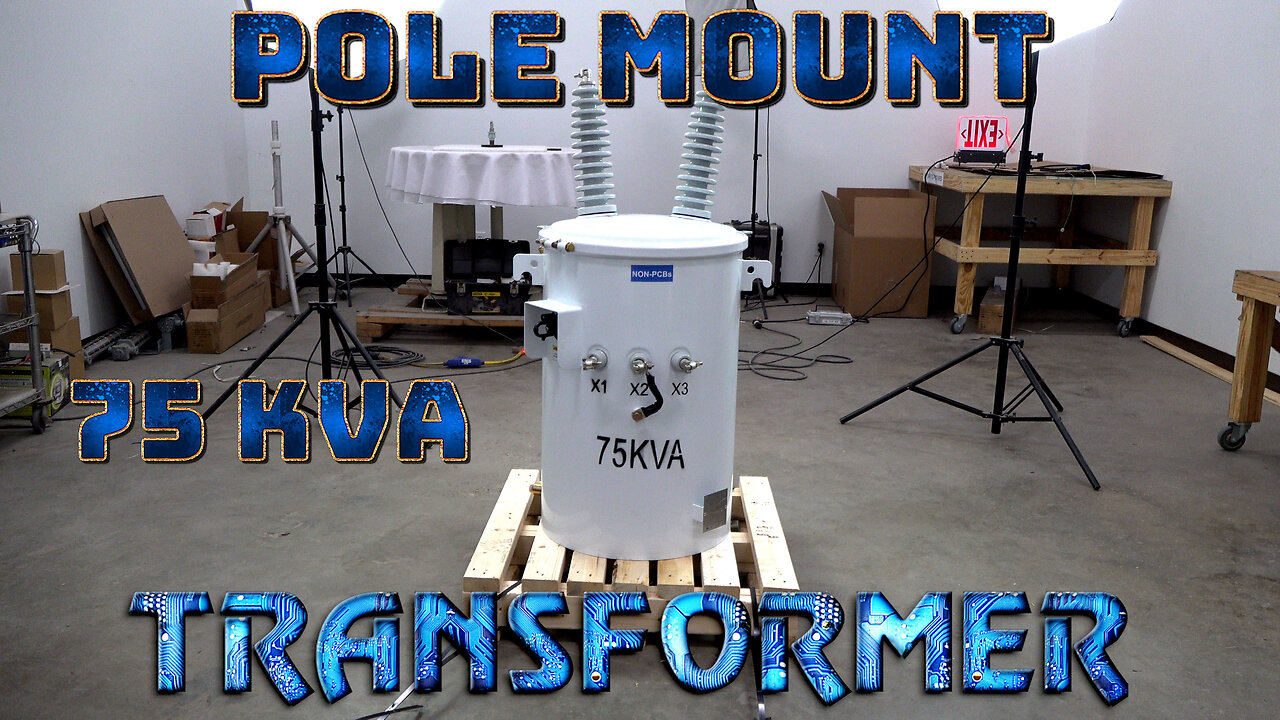 Pole Mount Overhead Distribution Transformer - 75 KVA 34500GrdY/19920