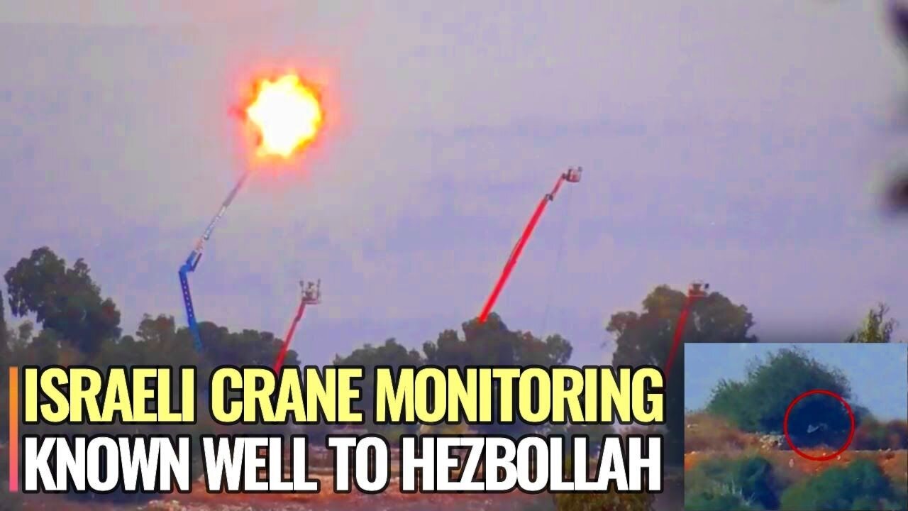 Scouts of Israeli troops and cranes get powerful blasts