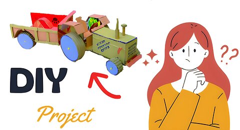 How to make a cardboard tractor