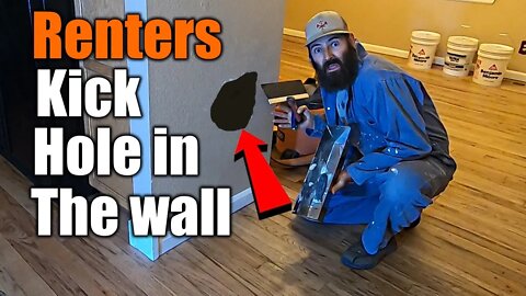 Renters Kicked A Hole In The Wall | I Fix It Step By Step | THE HANDYMAN|