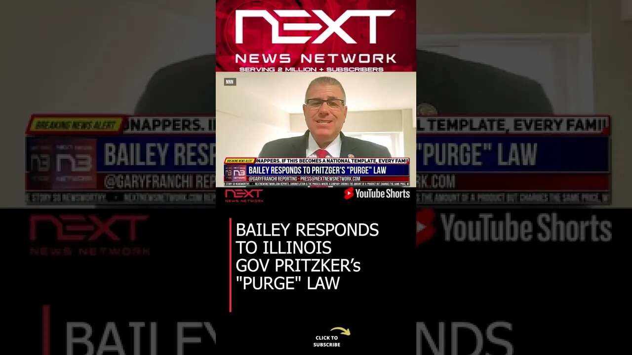 BAILEY RESPONDS TO ILLINOIS GOV PRITZKER'S ""PURGE"" LAW #shorts