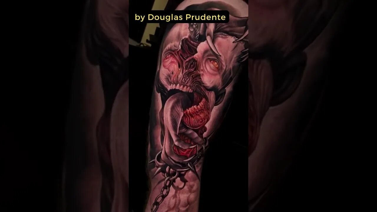 Stunning work by Douglas Prudente #shorts #tattoos #inked #youtubeshorts