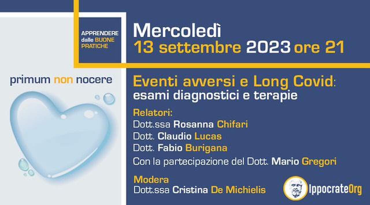 Eventi avversi e Long Covid: esami diagnostici e terapie (13/09/2023)