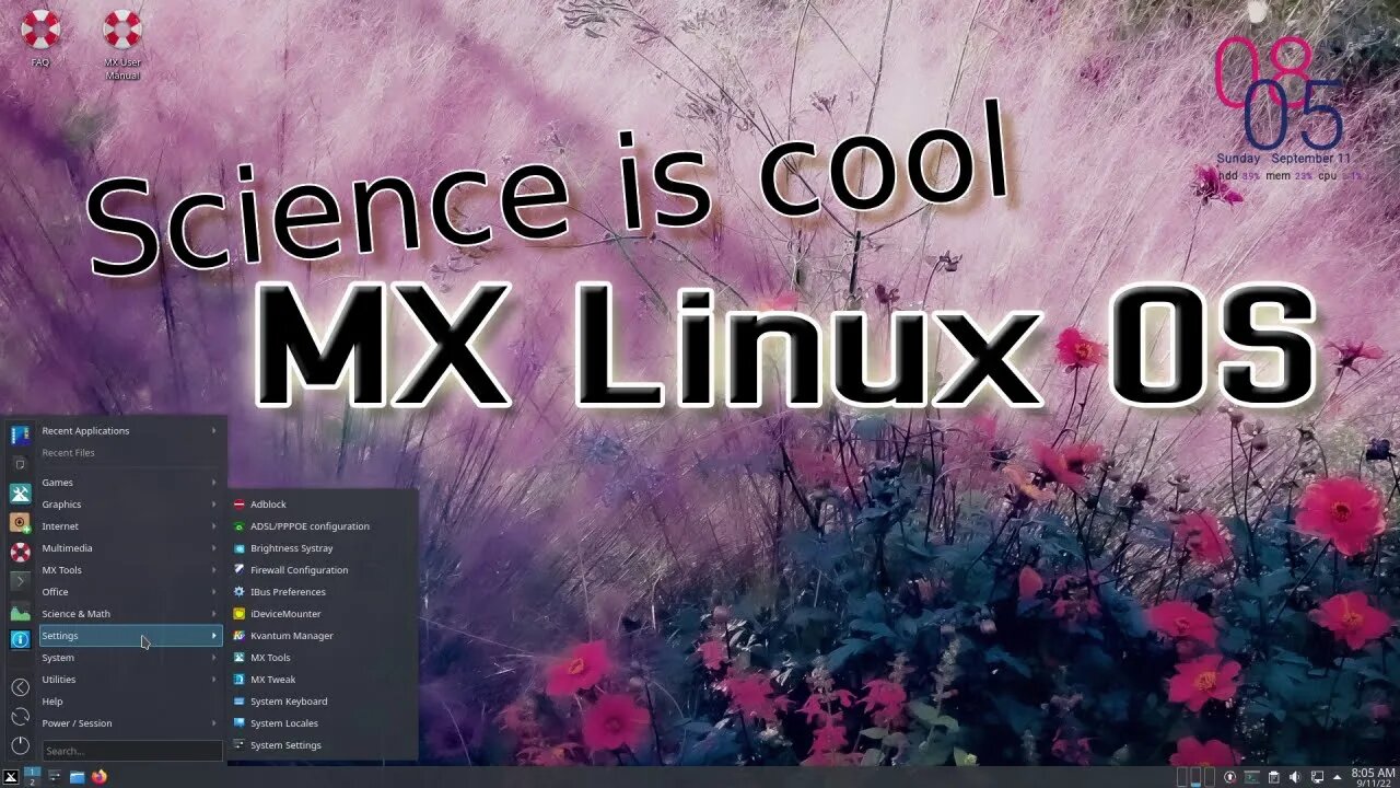 Science is cool - MX Linux OS