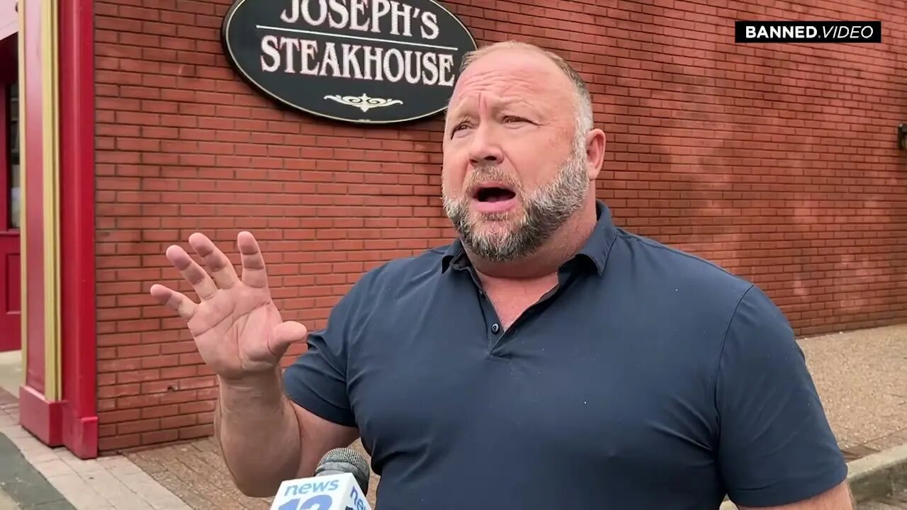 Alex Jones Tells Reporter: We 'Have a Right To Question Under the First Amendment'