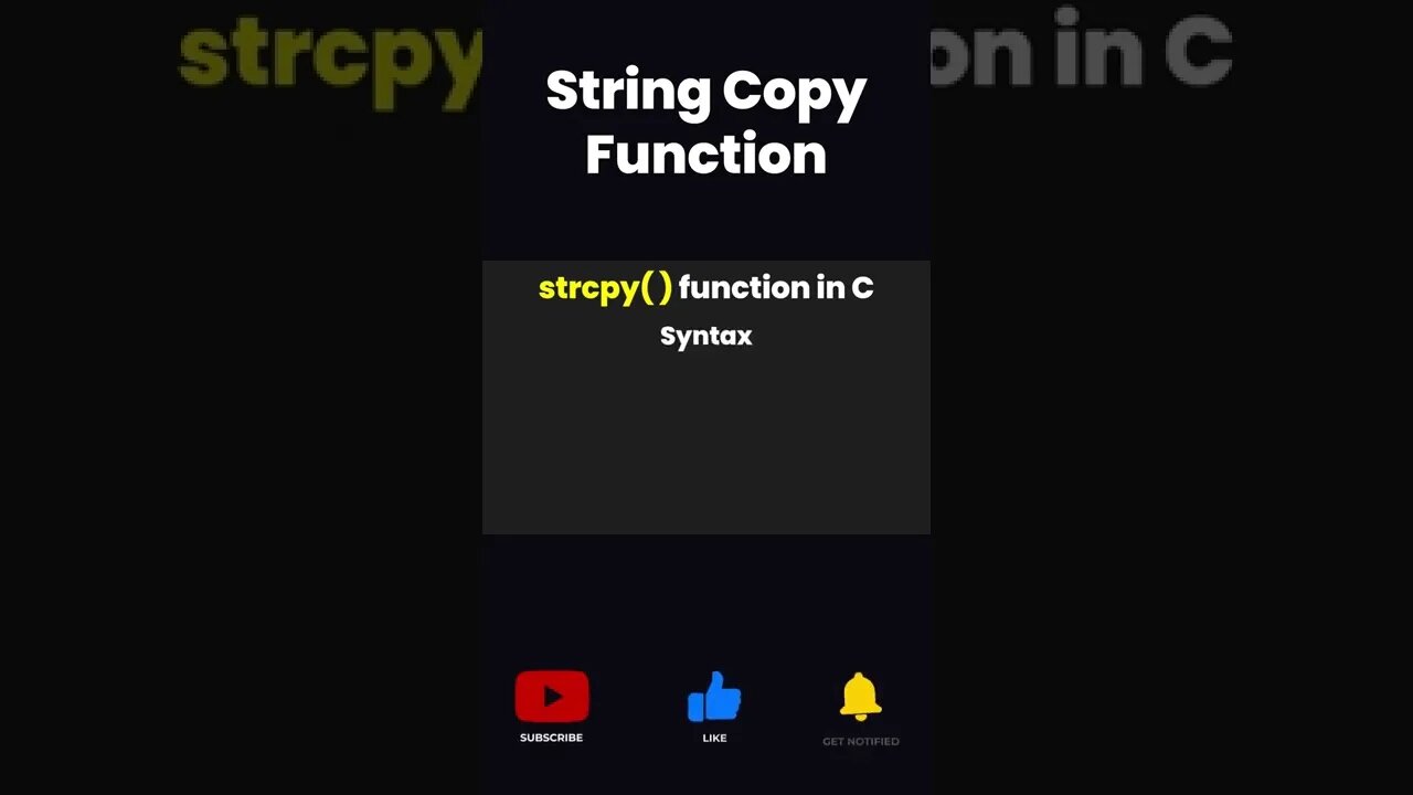 String copy function #stringfunction #copyfunction