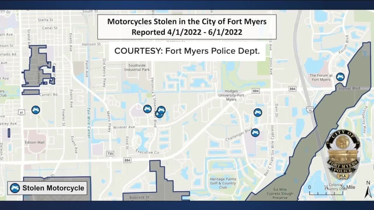 FMPD reports rise in motorcycle thefts