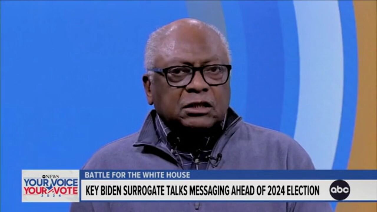 Clyburn On Biden Approval Rating Hitting New Low: 'Young People Are Not Being Told What's Been Done'