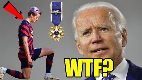 Joe Biden to give ANTHEM KNEELING Megan Rapinoe Presidential Medal of Freedom after TRASHING the USA