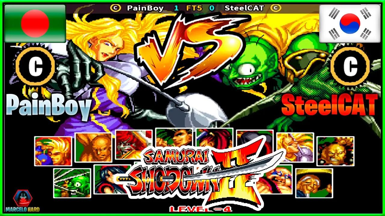 Samurai Shodown II (PainBoy Vs. SteelCAT) [Bangladesh Vs. South Korea]