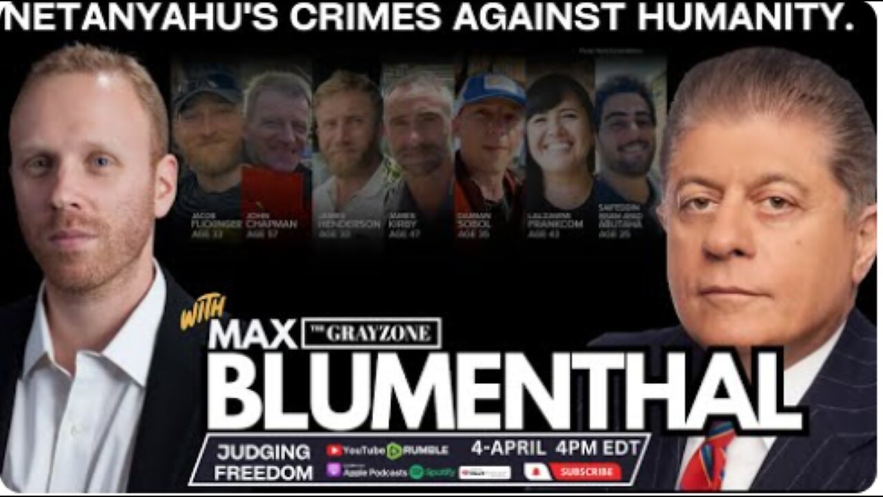 Max Blumenthal: Netanyahu's Crimes Against Humanity.